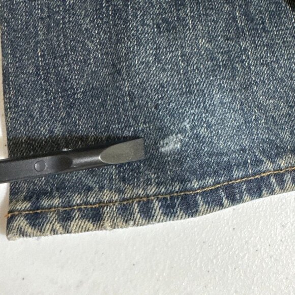 Gap Vintage 2002 Boot Cut Jeans Embroidery Flowers Mushroom Button Fly Size 14R - Picture 5 of 16